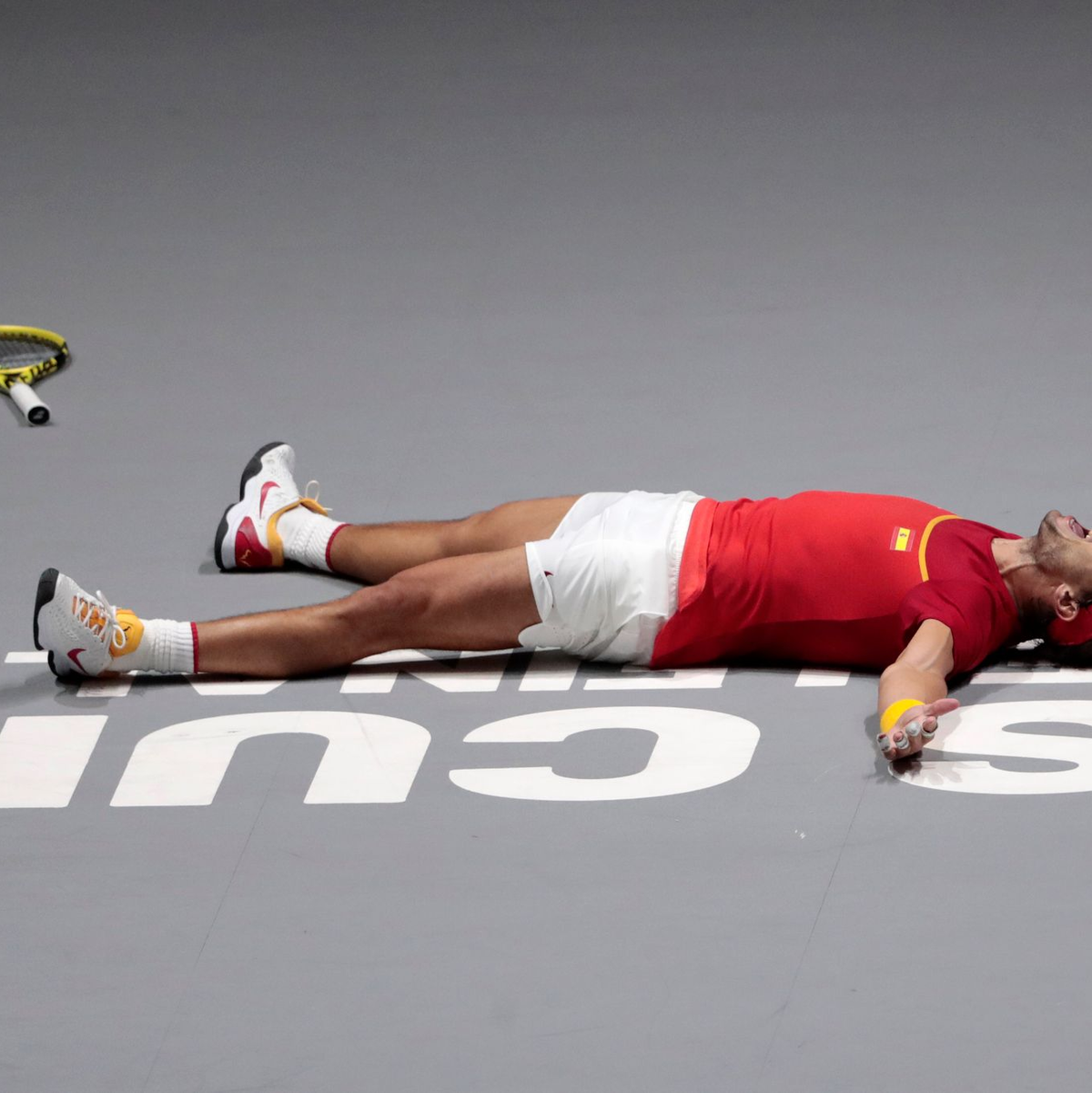 Mit einem Sieg im Einzel machte Rafael Nadal 2019 den Davis-Cup-Titel für Spanien perfekt. - Foto: Bernat Armangue/AP/dpa
