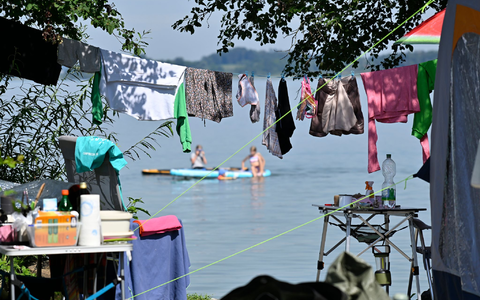 Camping-Idylle war in diesem August besonders gefragt.  - Foto: Uwe Lein/dpa