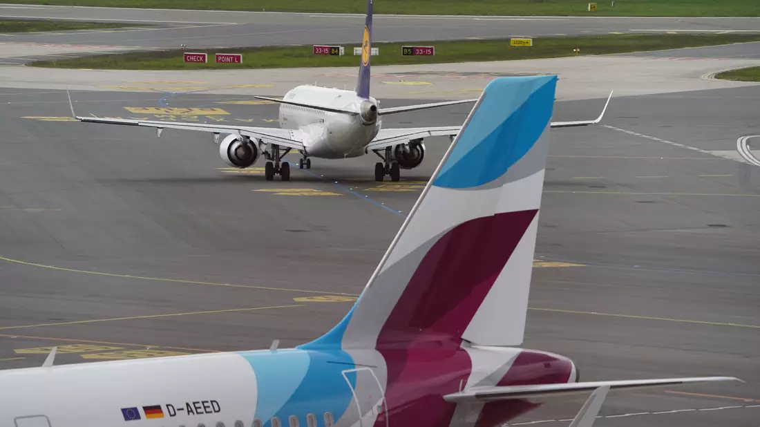 Eurowings ist der größte Anbieter in Hamburg.  - Bild: Marcus Brandt/dpa