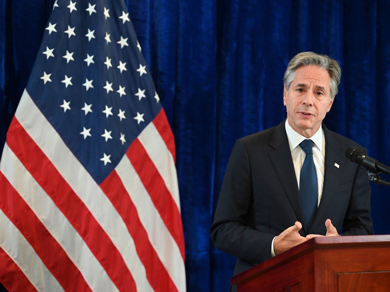 Neben US-Außenminister Antony Blinken kamen weitere Spitzenpolitiker aus aller Welt nach Laos. - Foto: Tang Chhin Sothy/Pool AFP/AP/dpa