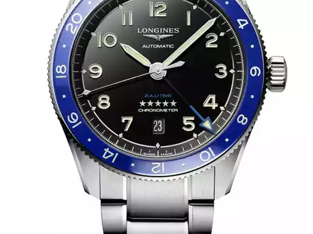 LONGINES SPIRIT ZULU TIME X WEMPE / Limitierte Edition mit royalblauer Lünette zur Feier einer erfolgreichen Partnerschaft - Foto: presseportal.de
