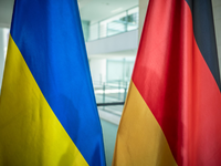 Der ukrainische Präsident Selenskyj ist in Deutschland zu Besuch. - Foto: Michael Kappeler/dpa