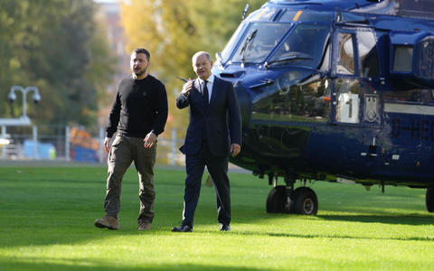 Olaf Scholz (rechts) und Wolodymyr Selenskyj haben sich dreimal innerhalb von fünf Wochen getroffen. - Foto: Kay Nietfeld/dpa