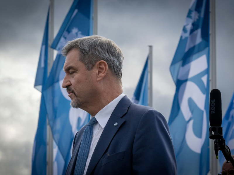 CSU-Chef Söder sieht die Union ein Jahr vor der Bundestagswahl auf gutem Kurs. - Foto: Peter Kneffel/dpa