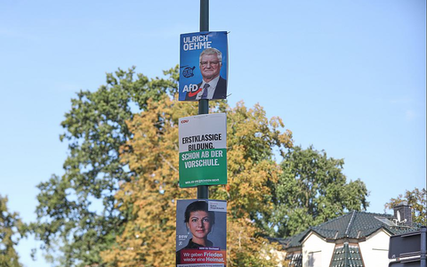 Wahlplakate von AfD, CDU und BSW zur Landtagswahl in Sachsen (Archiv) - Foto: über dts Nachrichtenagentur