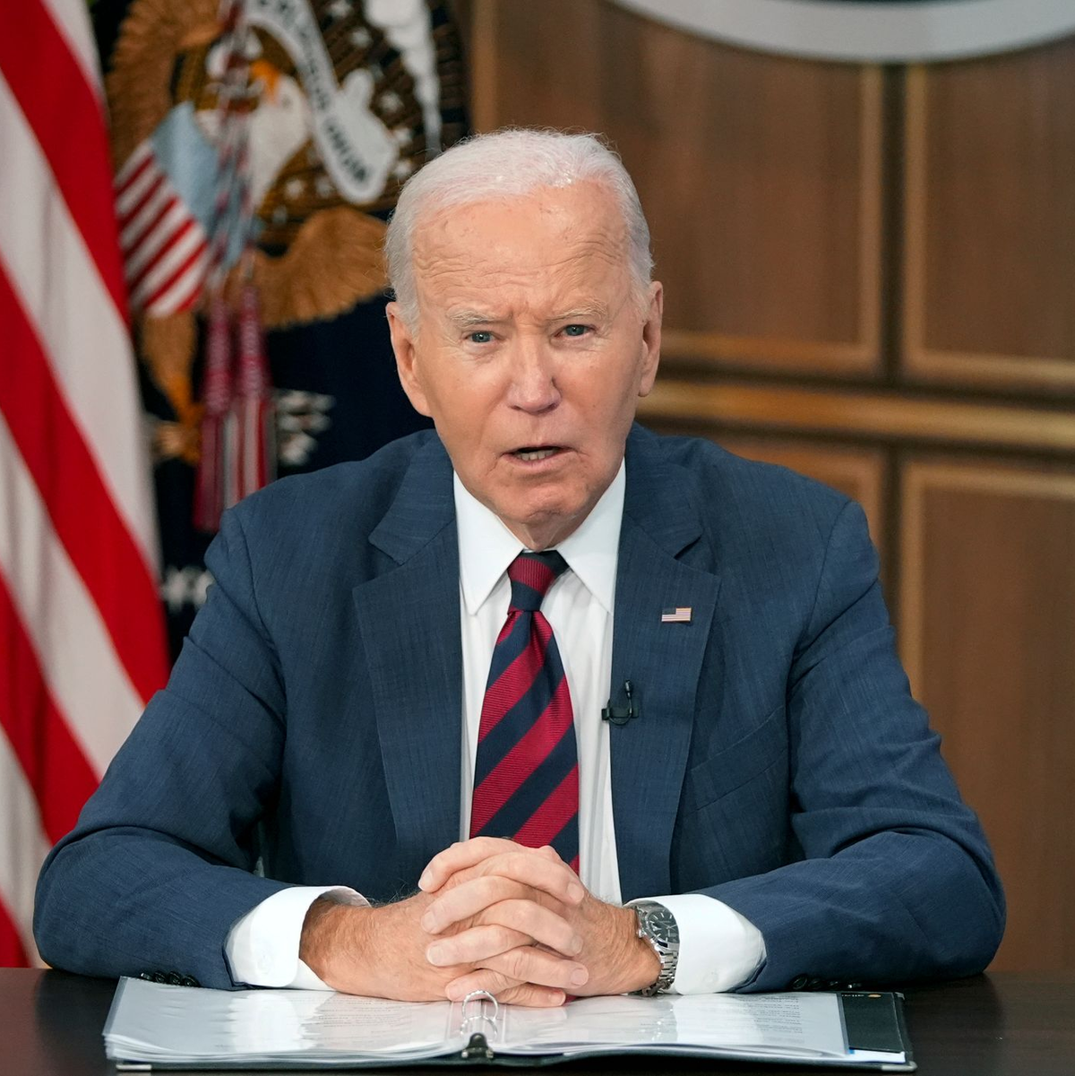 US-Präsident Biden: möchte, dass Israel die UN-Friedenstruppen nicht beschießt. - Foto: Mark Schiefelbein/AP