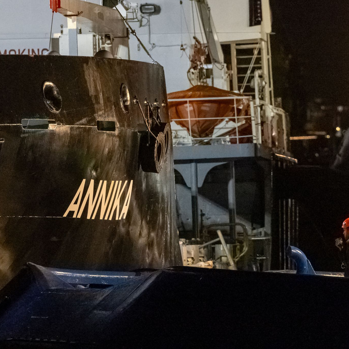 Vier Schlepper waren im Einsatz. - Foto: Bodo Marks/dpa