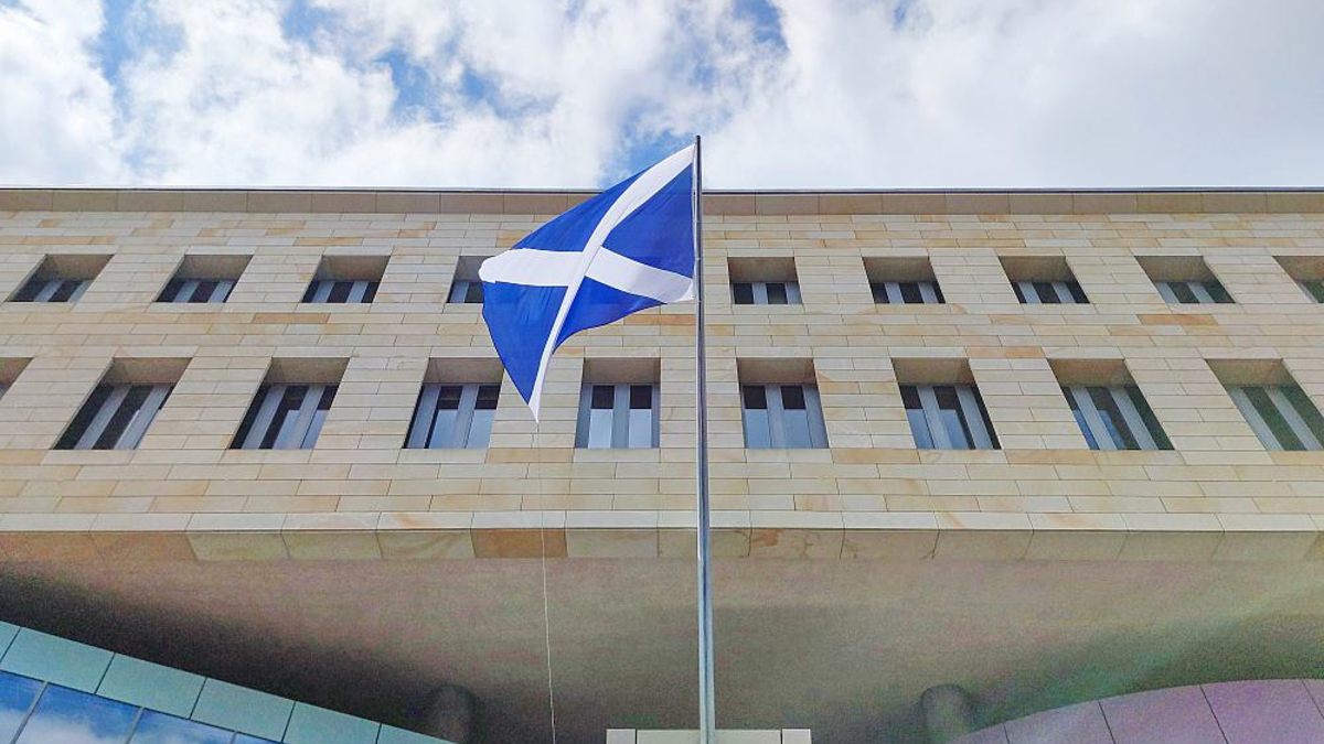 Schottische Fahne an der britischen Botschaft (Archiv) - Foto: über dts Nachrichtenagentur