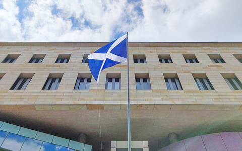 Schottische Fahne an der britischen Botschaft (Archiv) - Foto: über dts Nachrichtenagentur