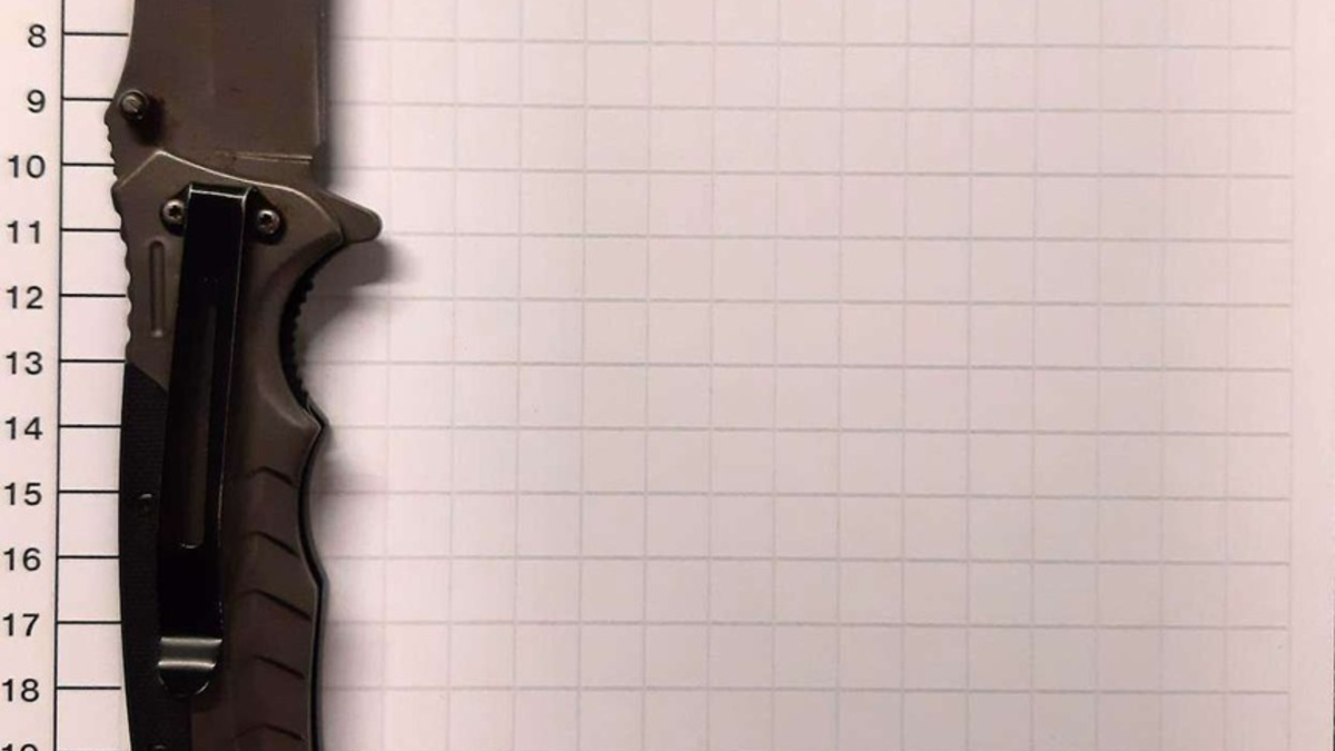 BPOL NRW: Bundespolizei stellt Einhandmesser sicher - 19-Jähriger sperrt sich gegen Mitnahme - Foto: presseportal.de