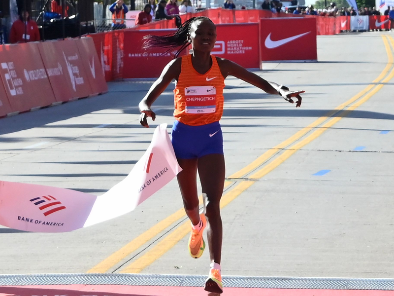 Siegerin Ruth Chepngetich. - Foto: Matt Marton/AP/dpa