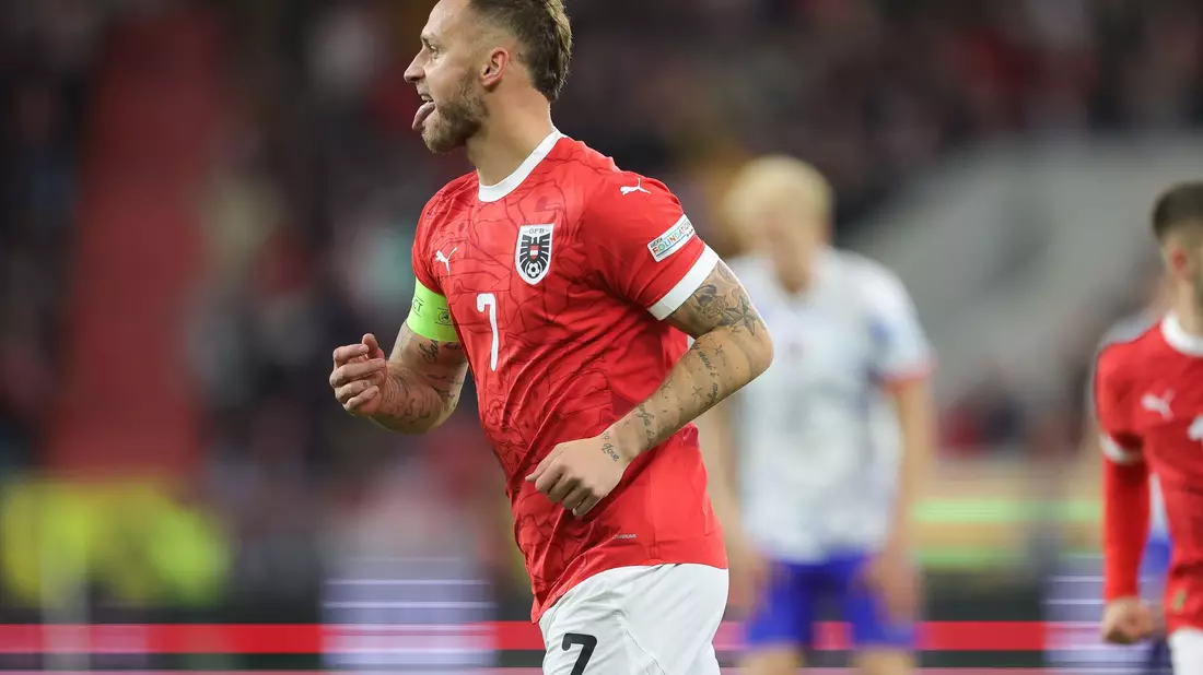 Der frühere Bremer Marko Arnautovic traf beim 5:1-Erfolg Österreichs gegen Norwegen doppelt. - Bild: Expa/Uwe Winter/APA/dpa
