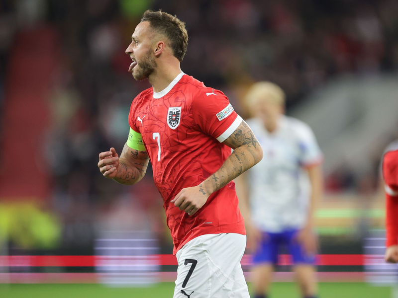 Der frühere Bremer Marko Arnautovic traf beim 5:1-Erfolg Österreichs gegen Norwegen doppelt. - Foto: Expa/Uwe Winter/APA/dpa