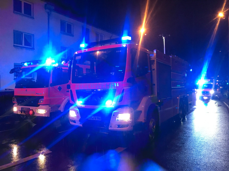 FW-BOT: Brandbekämpfung nach Geldautomatensprengung - Foto: presseportal.de