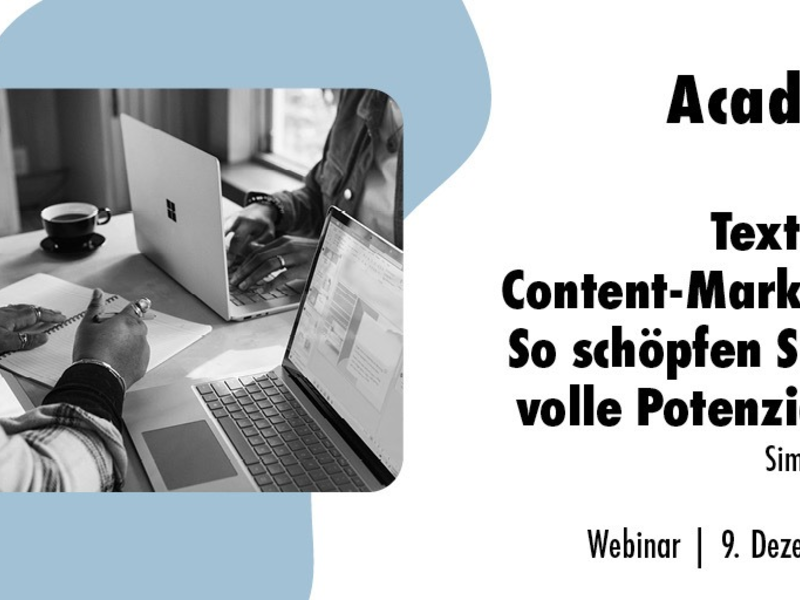 Text-KI im Content-Marketing: So schöpfen Sie das volle Potenzial aus / Ein Online-Seminar der news aktuell Academy - Foto: presseportal.de