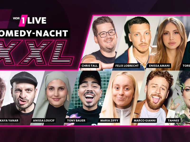 Comedy-Show der Superlative / 1LIVE Comedy Nacht XXL zur Prime Time im WDR Fernsehen - Foto: presseportal.de