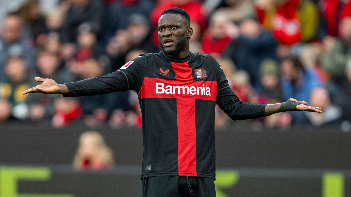 Erlebte eine chaotische Länderspielreise nach Libyen: Leverkusens Victor Boniface. - Foto: David Inderlied/dpa