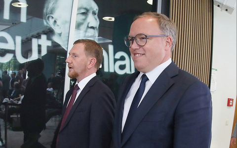 Michael Kretschmer und Mario Voigt (Archiv) - Foto: über dts Nachrichtenagentur