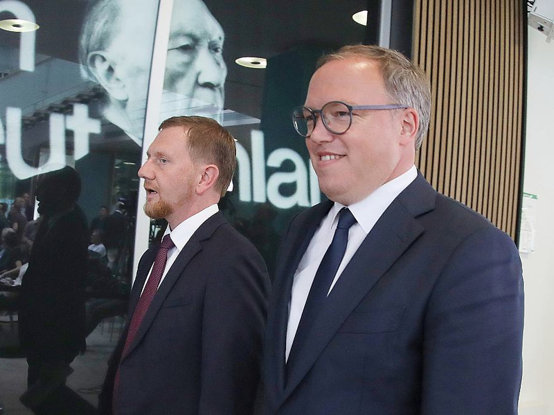 Michael Kretschmer und Mario Voigt (Archiv) - Foto: über dts Nachrichtenagentur