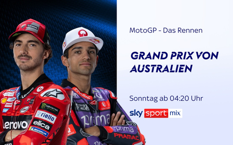 Das Titelduell Martín vs Bagnaia geht auf die Zielgerade: der MotoGP(TM) Grand Prix von Australien am Wochenende live und exklusiv bei Sky Sport - Foto: presseportal.de