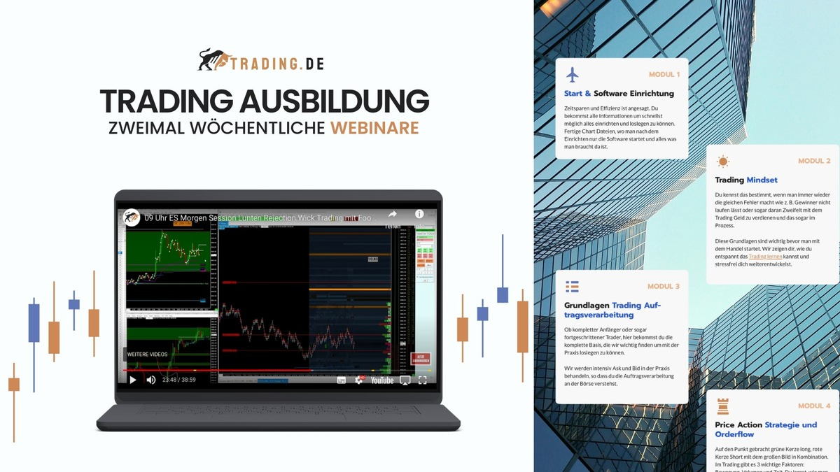 Profi Trading Webinare in der Ausbildung von Trading.de - Foto: presseportal.de