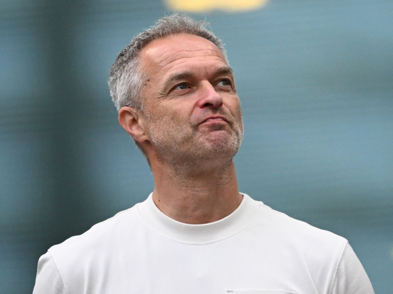 Bundestrainer Christian Wück: deutliche Ansprache nach dem 1:4 gegen Schweden   - Foto: Sebastian Christoph Gollnow/dpa