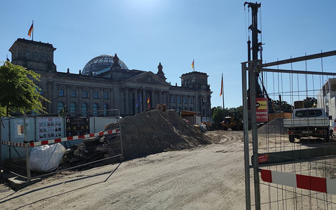 Baustelle vor Deutschem Bundestag (Archiv) - Foto: über dts Nachrichtenagentur