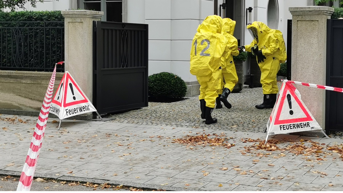 FW-M: Gefahrguteinsatz fordert einen Verletzten (Bogenhausen) - Foto: presseportal.de