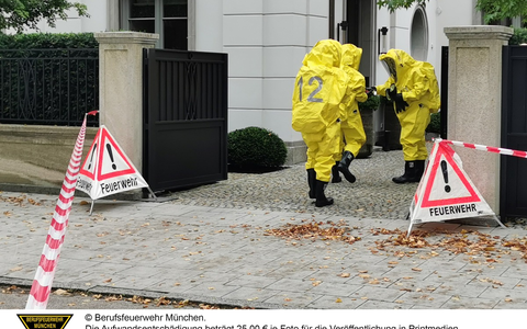 FW-M: Gefahrguteinsatz fordert einen Verletzten (Bogenhausen) - Foto: presseportal.de
