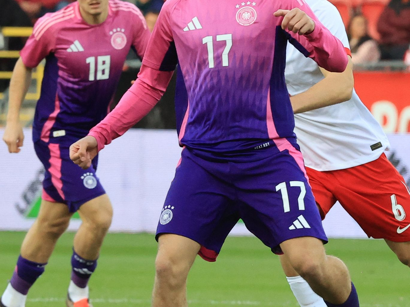Brajan Gruda spielt mit der deutschen U21 zum Abschluss der EM-Quali in Polen 3:3. - Foto: Marian Zubrzycki/PAP/dpa