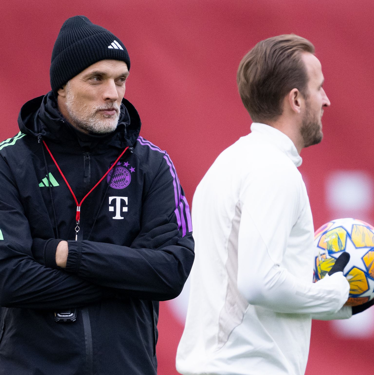 Ein Wiedersehen gibt es nun bei den Three Lions für Thomas Tuchel (l) mit Harry Kane. - Foto: Sven Hoppe/dpa