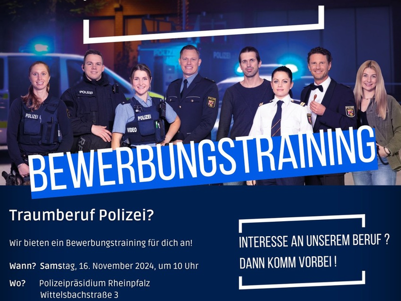 POL-PPRP: Bewerbungstraining in Ludwigshafen - Dein Start für eine Karriere bei der Polizei - Foto: presseportal.de