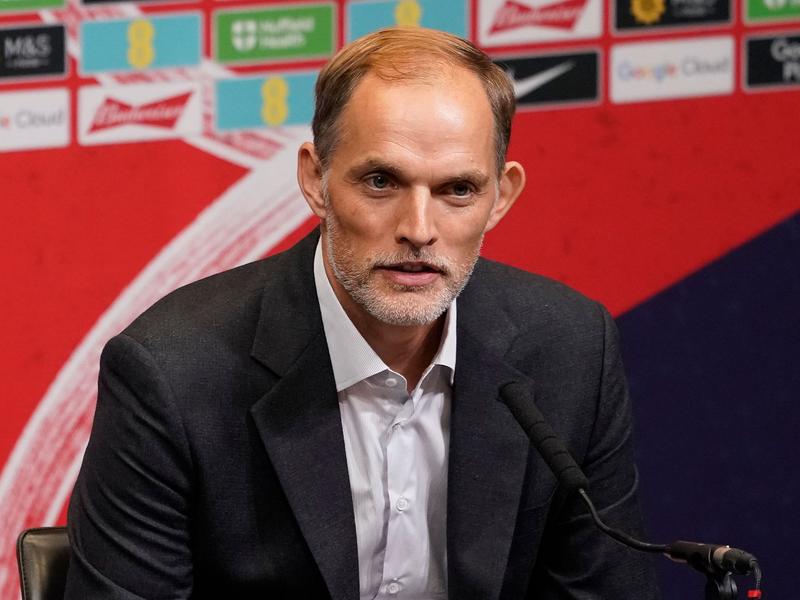 Trainer Thomas Tuchel wurde als neuer Nationaltrainer Englands vorgestellt. - Foto: Alberto Pezzali/AP