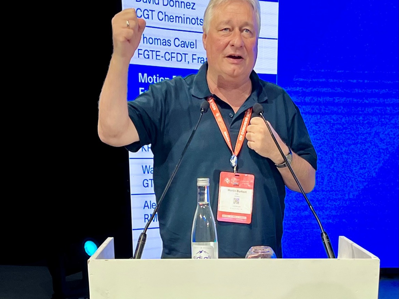 EVG auf ITF-Kongress 2024: Weltweites Signal für integrierte Bahnsysteme / Gegen Zerschlagung der Deutschen Bahn - Foto: presseportal.de