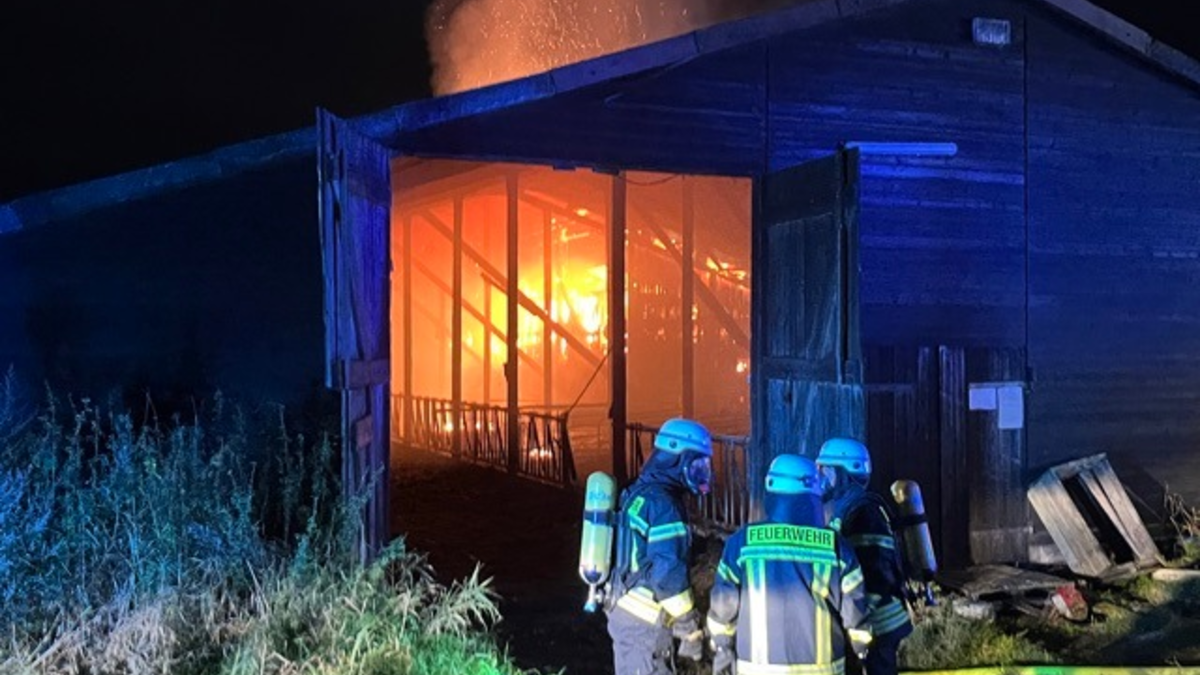 POL-STD: Großalarm in Wischhafen - Stallgebäude durch Feuer erheblich beschädigt, Unbekannte werfen Steine auf Radfahrer in Stade - Polizei sucht Zeugen - Foto: presseportal.de