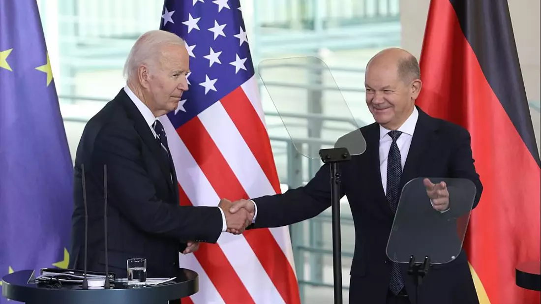 Joe Biden und Olaf Scholz am 18.10.2024 - Bild: über dts Nachrichtenagentur