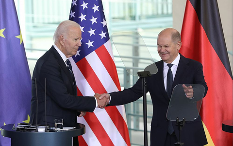 Joe Biden und Olaf Scholz am 18.10.2024 - Foto: über dts Nachrichtenagentur Joe Biden und Olaf Scholz am 18.10.2024 - Foto: über dts Nachrichtenagentur