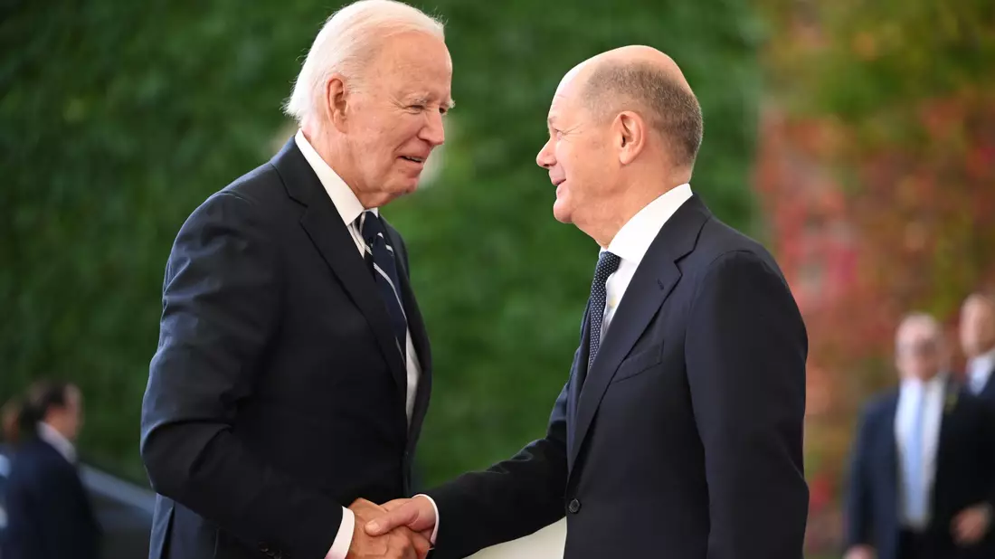 Es ist der erste bilaterale Besuch Bidens in Deutschland in seiner knapp vierjährigen Amtszeit. - Bild: Sebastian Gollnow/dpa