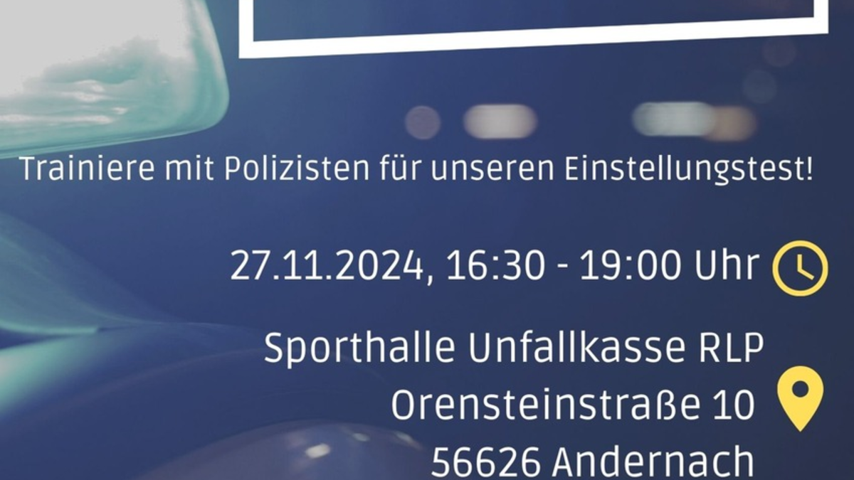 POL-PDKO: Bewerbungstraining der Polizei Andernach - Foto: presseportal.de