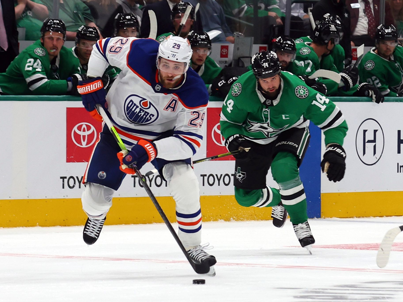 Oilers-Star Leon Draisaitl erzielte sein drittes Saisontor. - Foto: Richard W. Rodriguez/AP/dpa