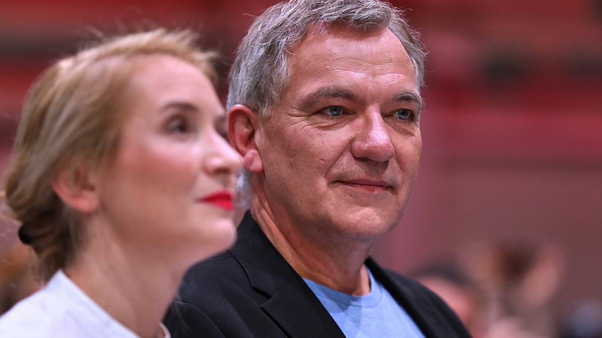 Ines Schwerdtner und Jan van Aken am 19.10.2024 - Foto: über dts Nachrichtenagentur