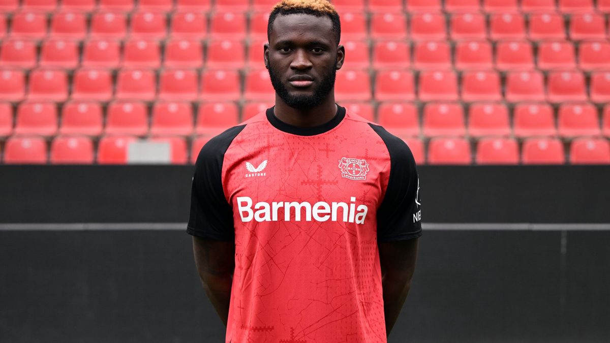 Leverkusens Stürmer Boniface war an einem Autounfall beteiligt. - Foto: Federico Gambarini/dpa