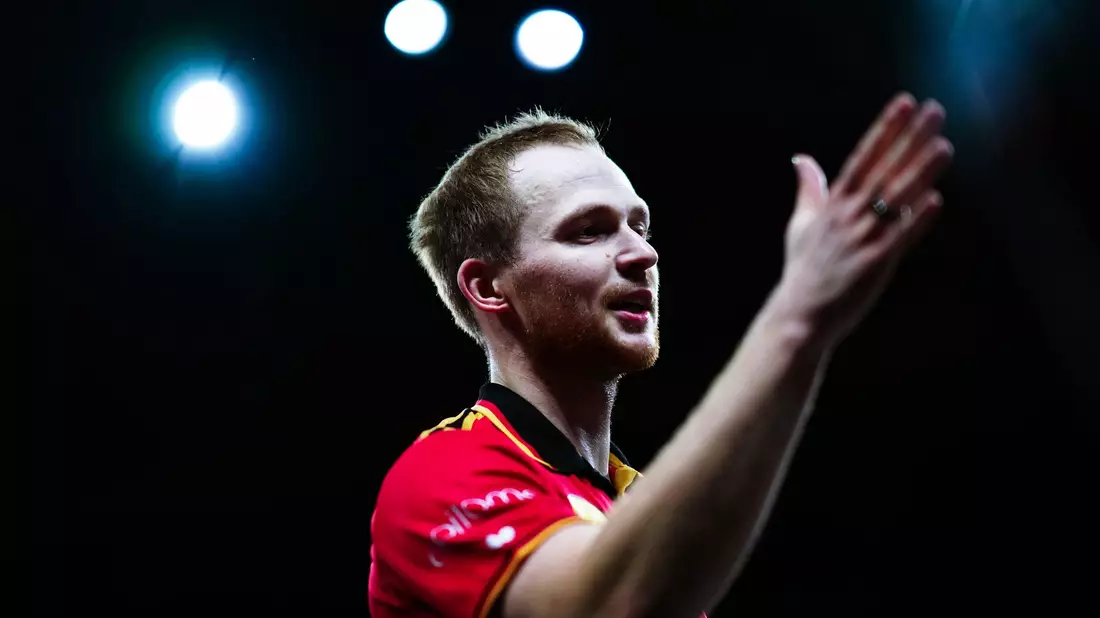 Die Überraschung der Tischtennis-EM: Benedikt Duda. - Bild: Eva Manhart/APA/dpa