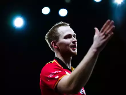 Die Überraschung der Tischtennis-EM: Benedikt Duda. - Foto: Eva Manhart/APA/dpa