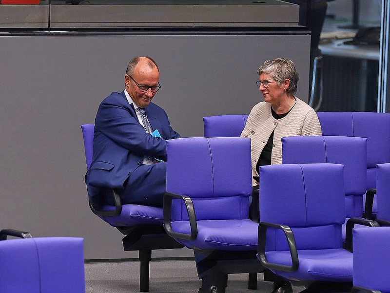 Friedrich Merz und Britta Haßelmann (Archiv) - Foto: über dts Nachrichtenagentur