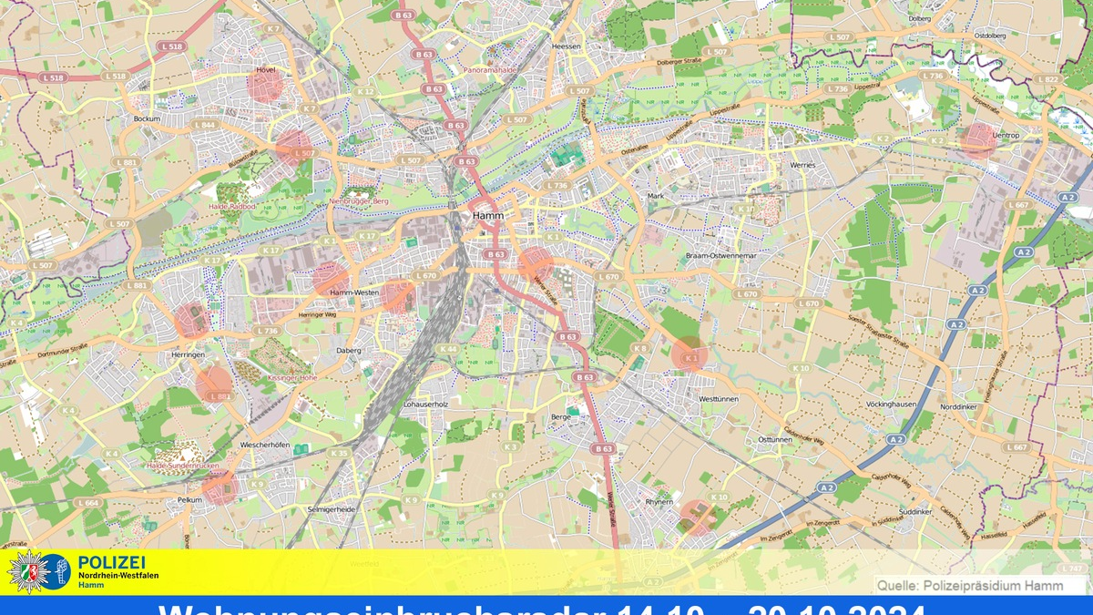 POL-HAM: Wohnungseinbruchsradar Hamm für die Woche vom 14. Oktober bis 20. Oktober - Foto: presseportal.de