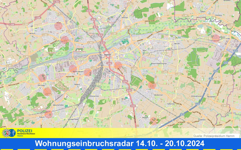 POL-HAM: Wohnungseinbruchsradar Hamm für die Woche vom 14. Oktober bis 20. Oktober - Foto: presseportal.de