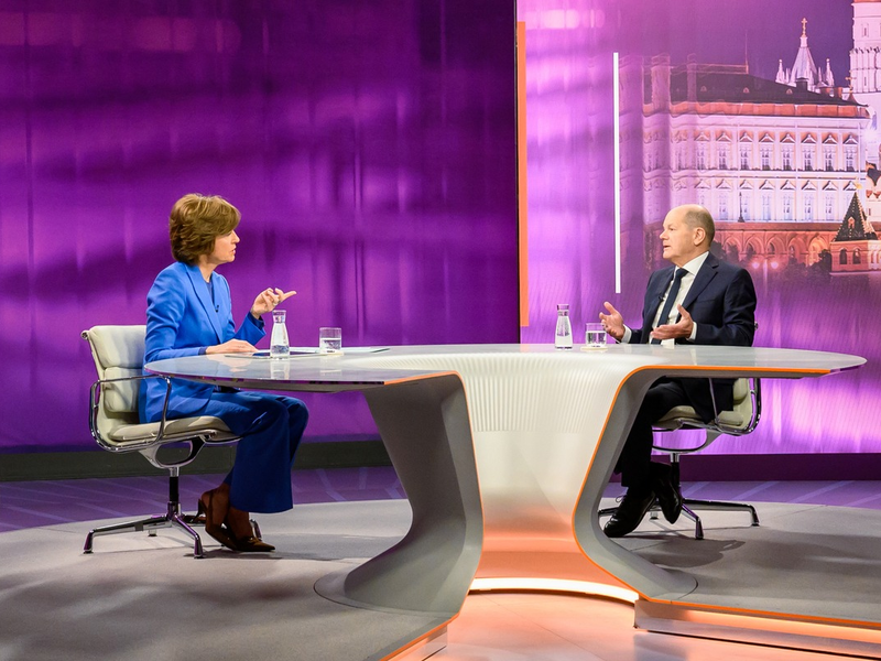 maybrit illner im ZDF: Was kann Olaf Scholz noch erreichen? - Foto: presseportal.de