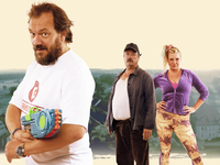 Die neue ARD-Impro-Komödie Micha denkt groß von Charly Hübner, Lars Jessen und Jan Georg Schütte | Ab 30. Oktober 2024 in der ARD Mediathek und am 1. November 2024 um 20:15 Uhr im Ersten - Foto: presseportal.de