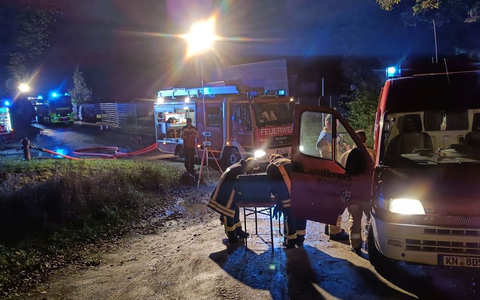 FW Konstanz: Übung der Gefahrstoffeinheit - Foto: presseportal.de